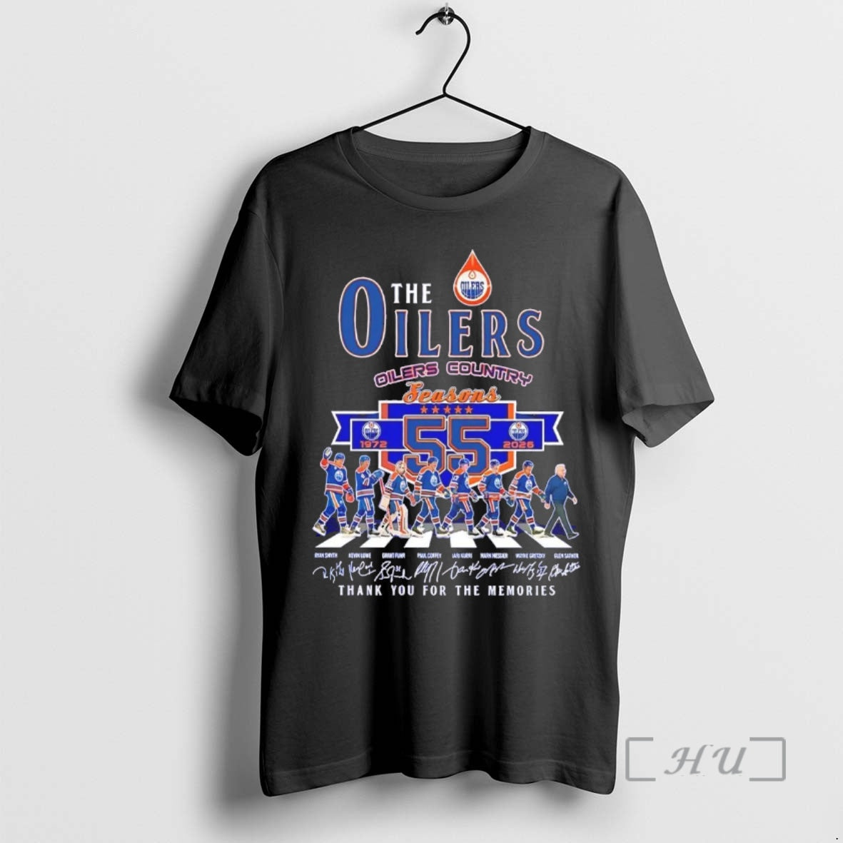 Officials The Edmonton Oilers Country 55 Seasons 1972 2026 Team Players Chriast Premium T Shirts