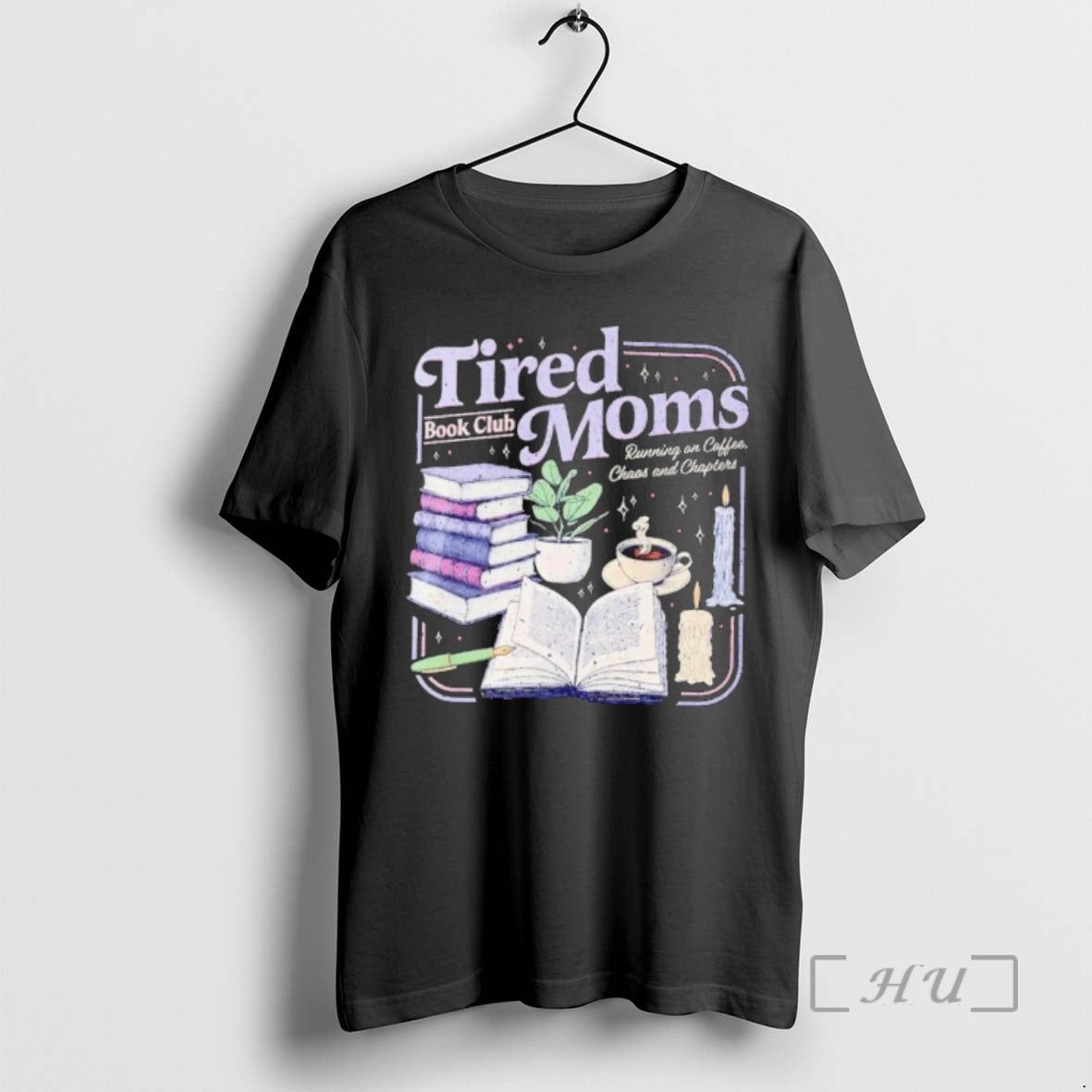 Officials Tired Moms Book Club Running On Coffee Chaos And Chapters Premium T Shirts Sweater