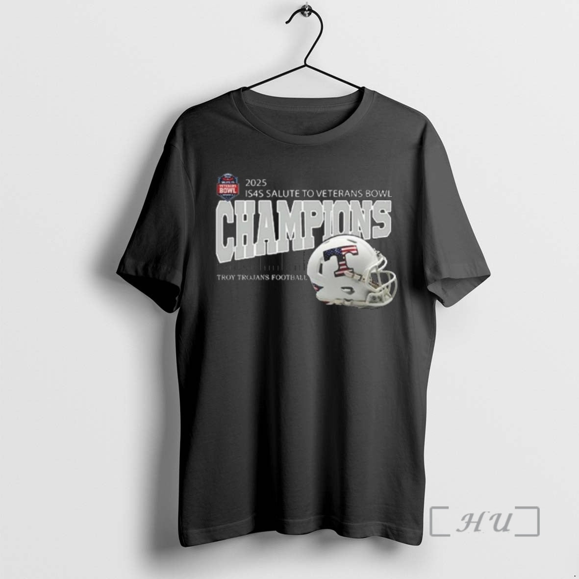 Officials Troy Trojans Football Are 2025 Is4s Salute To Veterans Bowl Champions Helmet Premium