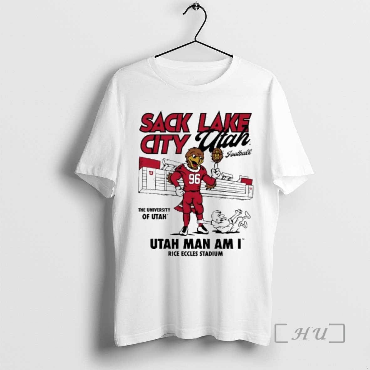 Officials Utah Sack Lake City Football Utah Man Am I Rice Eccles Stadium Premium