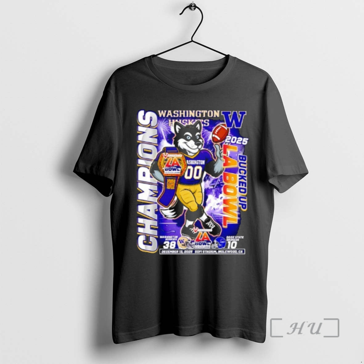 Officials Washington Huskies Destroy Boise State Broncos Bucked Up La Bowl Champions 2025 Premium