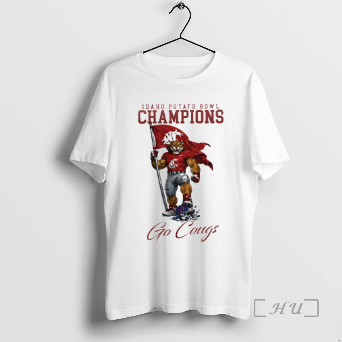 Officials Washington State Cougars Ncaa 2025 Idaho Potato Bowl Champions Mascot Premium T Shirts Sweater