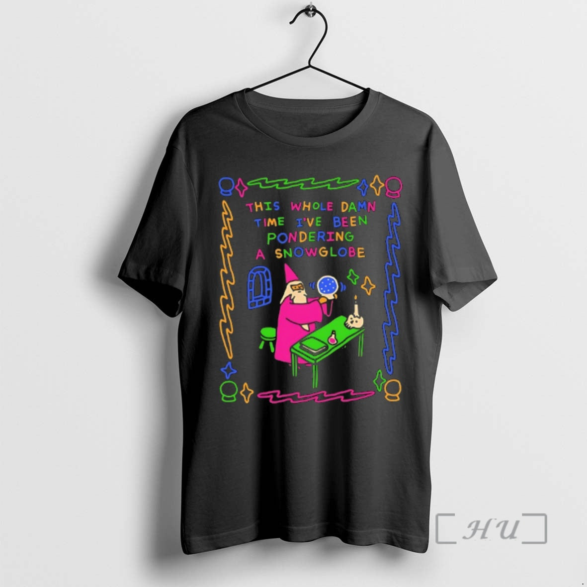 Officials Wizard This Whole Damn Time Ive Been Pondering A Snow Globe Premium T Shirts
