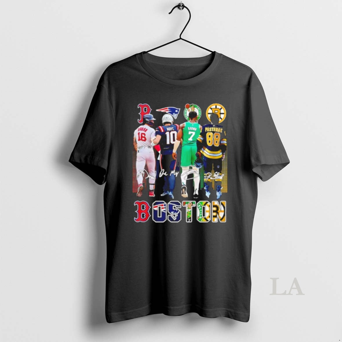 Original Boston Celtics Brown Bruins Pastrnak Patriots Maye Red Sox Duran City Skyline