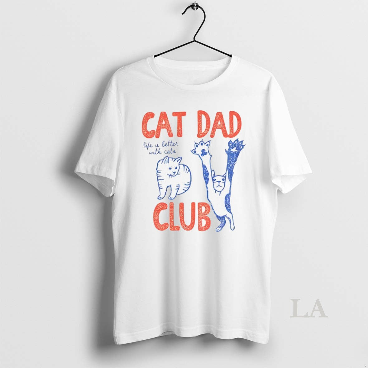 Original Cat Dad Club Life It Letter With Cats