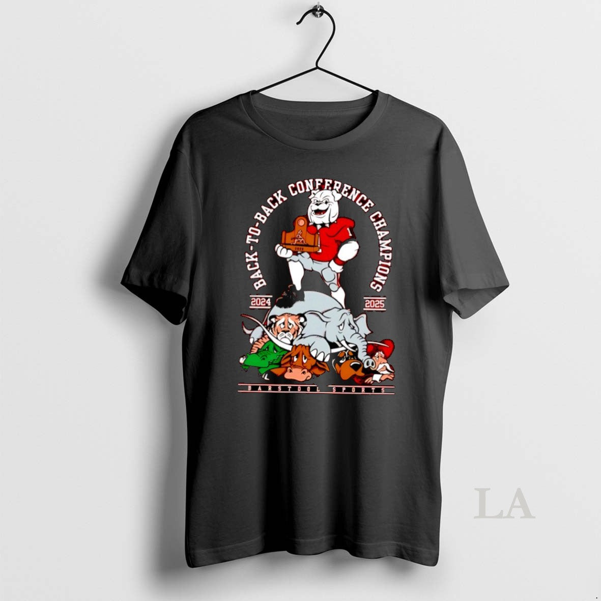 Original Georgia Bulldogs 2024 2025 Back To Back Conference Champions Mascot