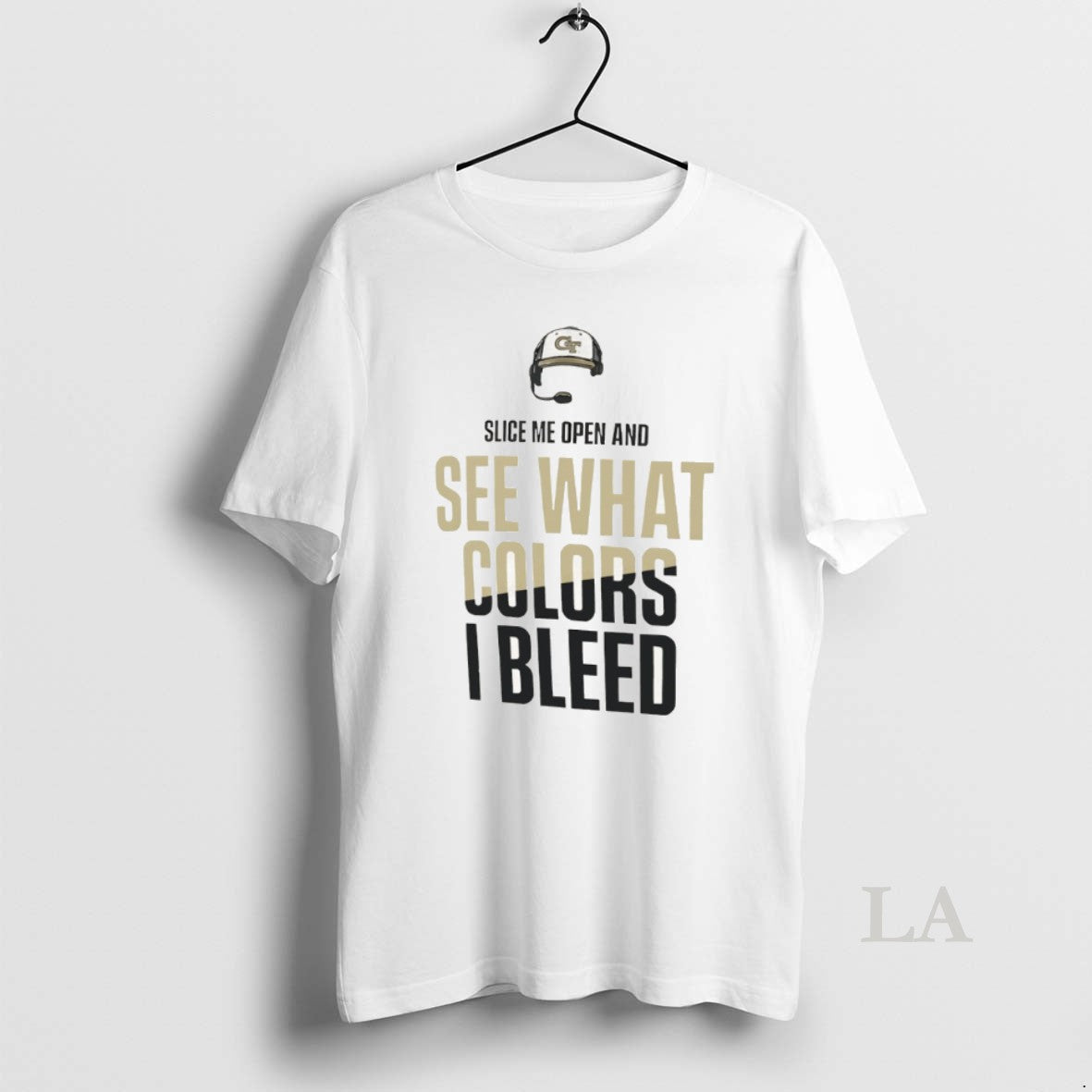 Original Georgia Tech Yellow Jackets Football Slice Me Open And See What Colors I Bleed