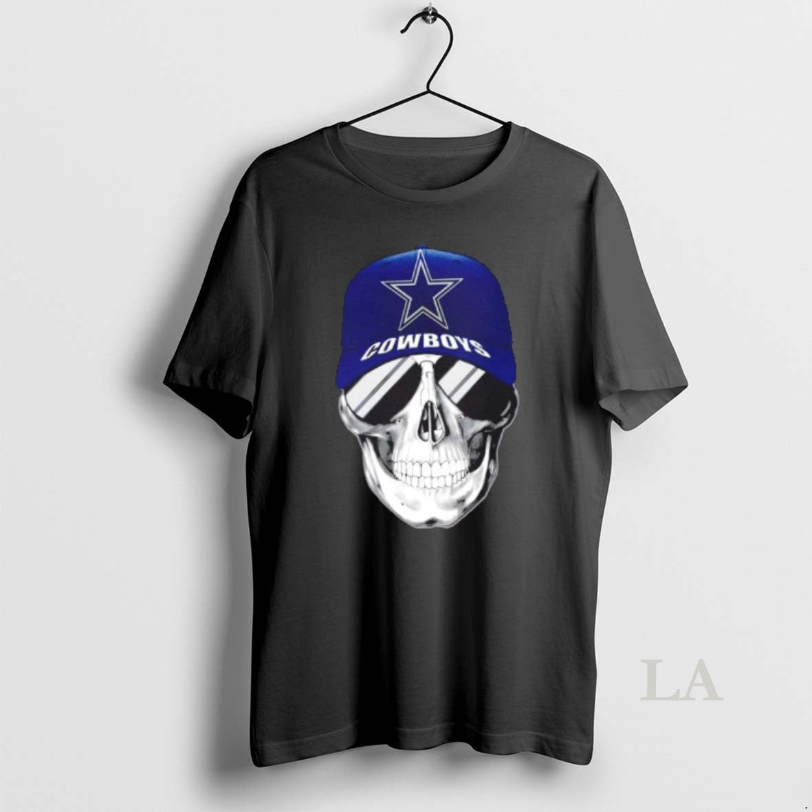 Original Skull Wearing A Cap And Smile Dallas Cowboys Fans