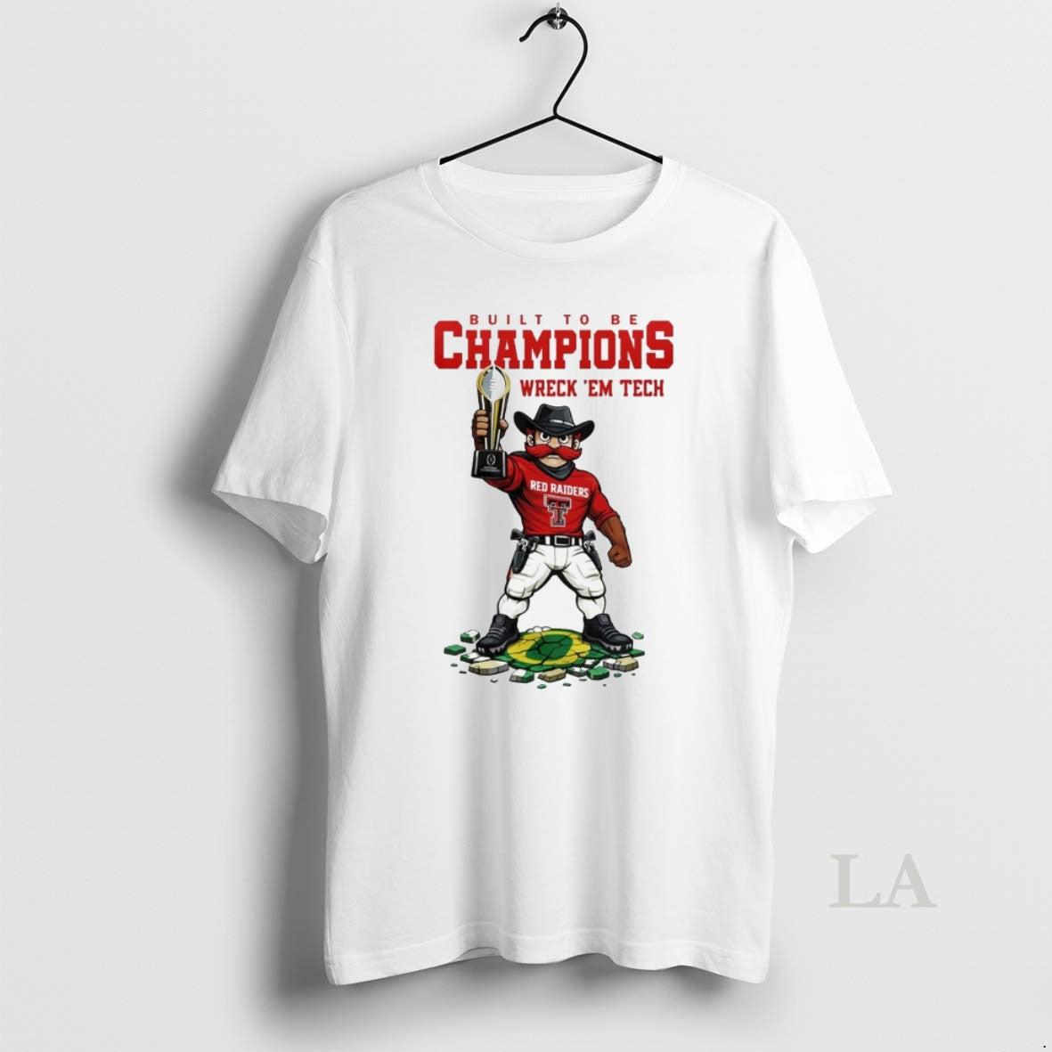 Original Texas Tech Red Raiders Ncaa College Football Playoff Game Built To Be Champions Wreck