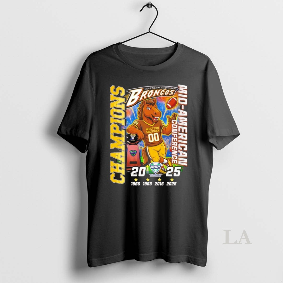 Original Western Michigan Broncos 2025 3 Time Mac Champions Chriast
