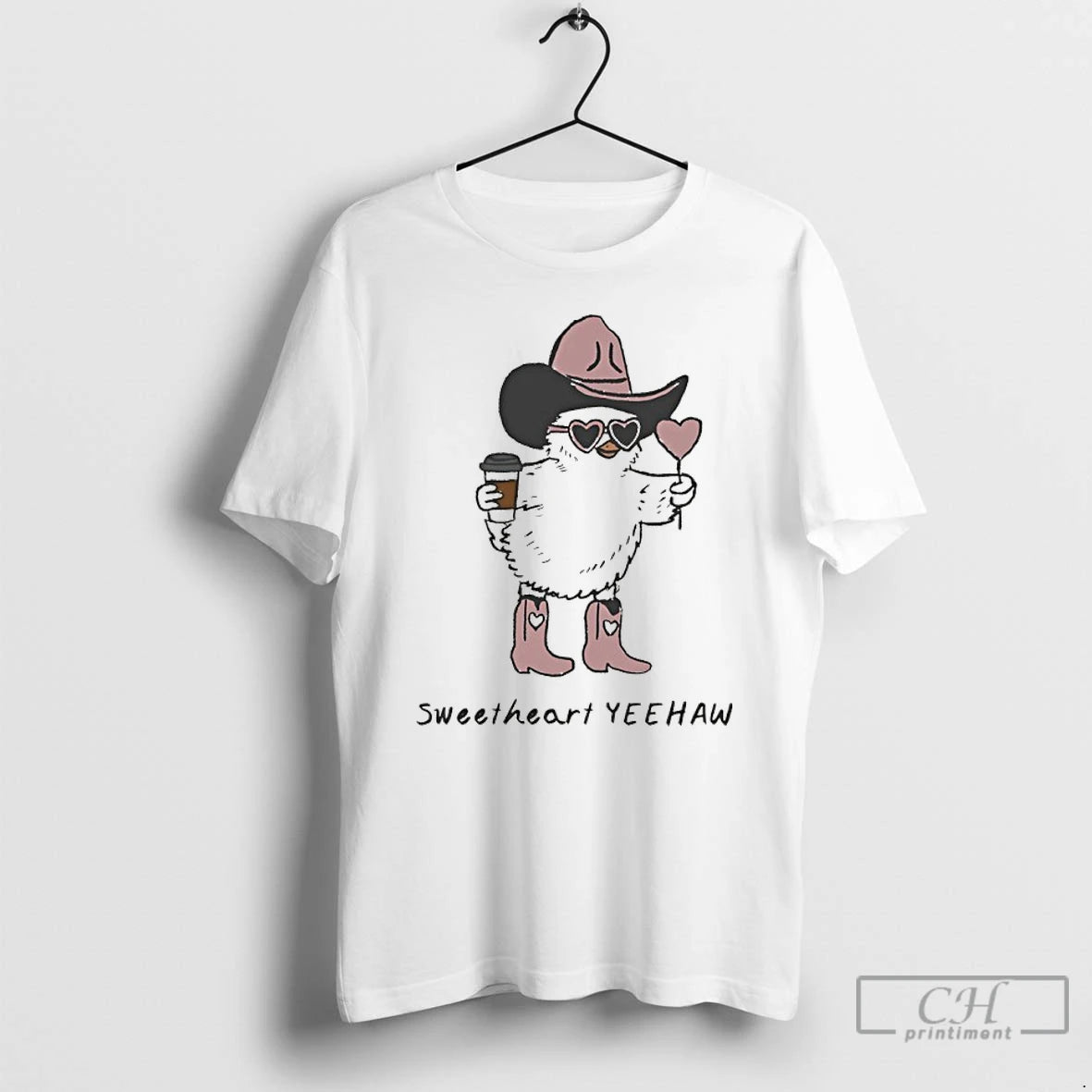 Premium Chicken Cowboy Sweetheart Yeehaw