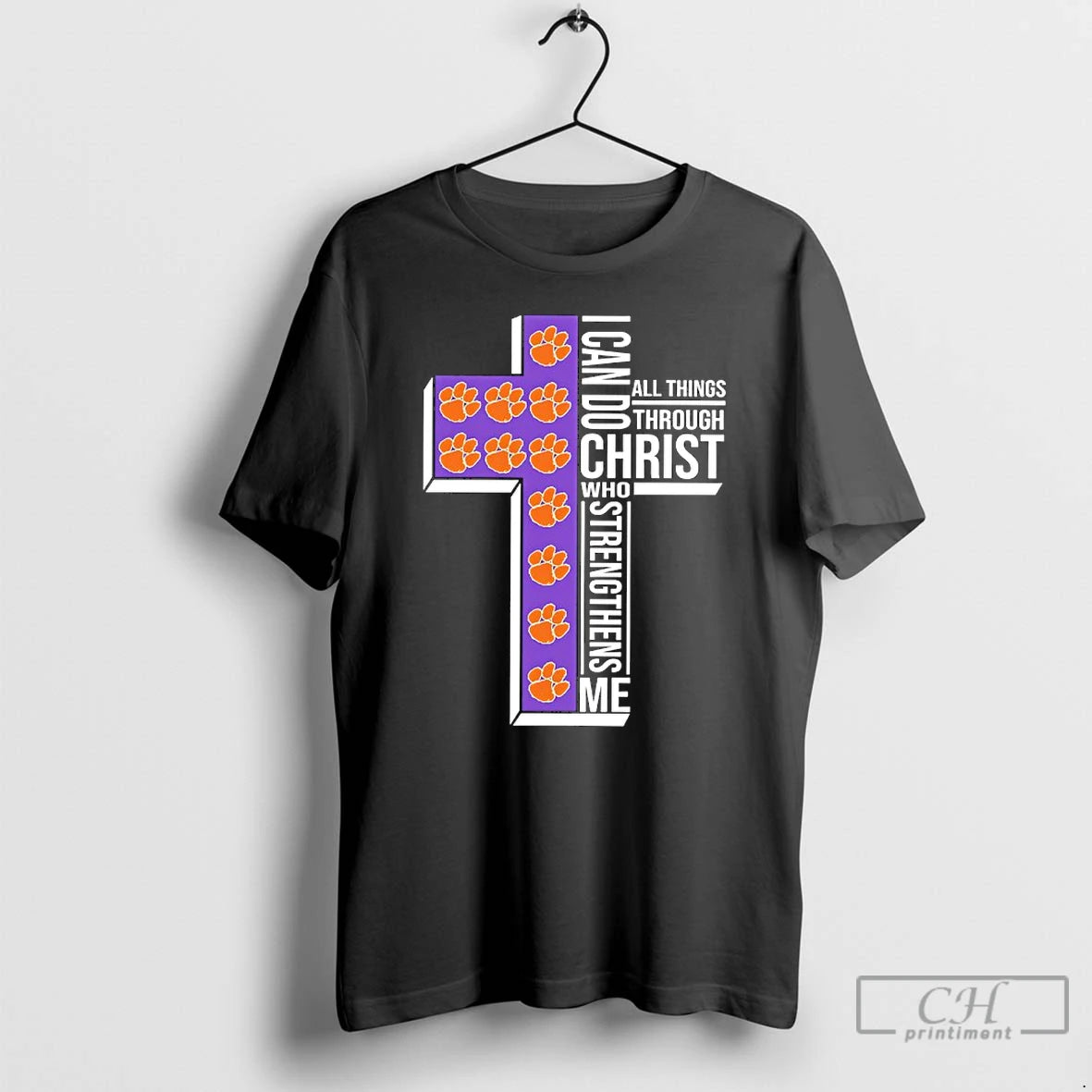 Premium Clemson Womens Basketball I Can All Things Do Through Christ Who Strengthens Me