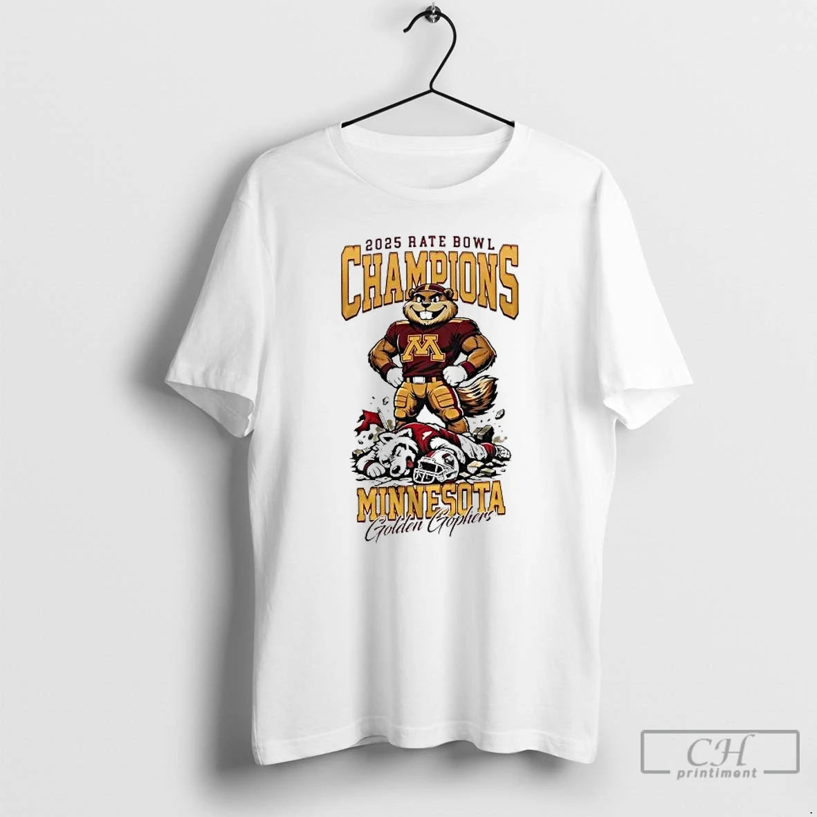 Premium Golden Gophers 2025 Rate Bowl Champions Mascot