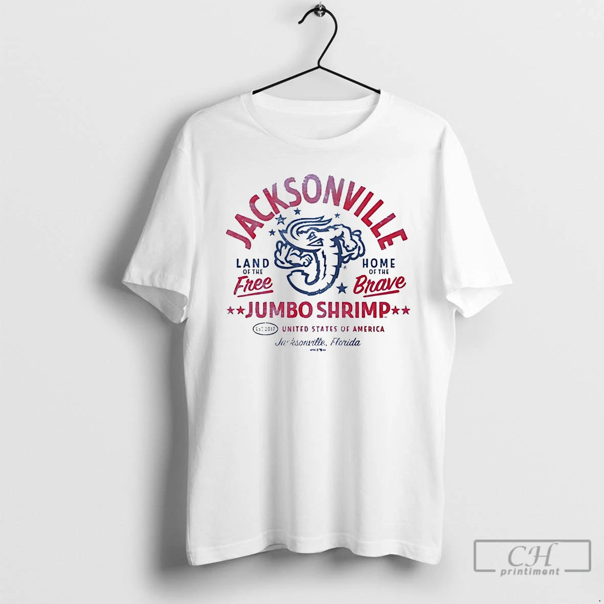Premium Jacksonville Jumbo Shrimp Land Of The Free Home Of The Brave T Shirts Sweater