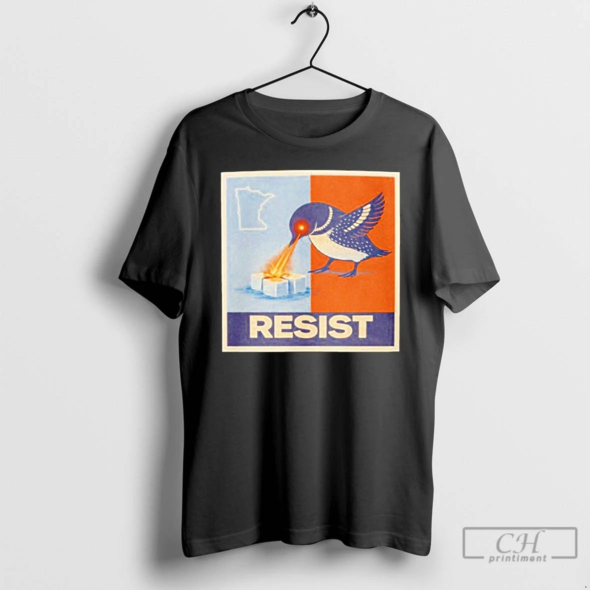 Premium Minneapolis Resist Anti Ice Loon Graphic