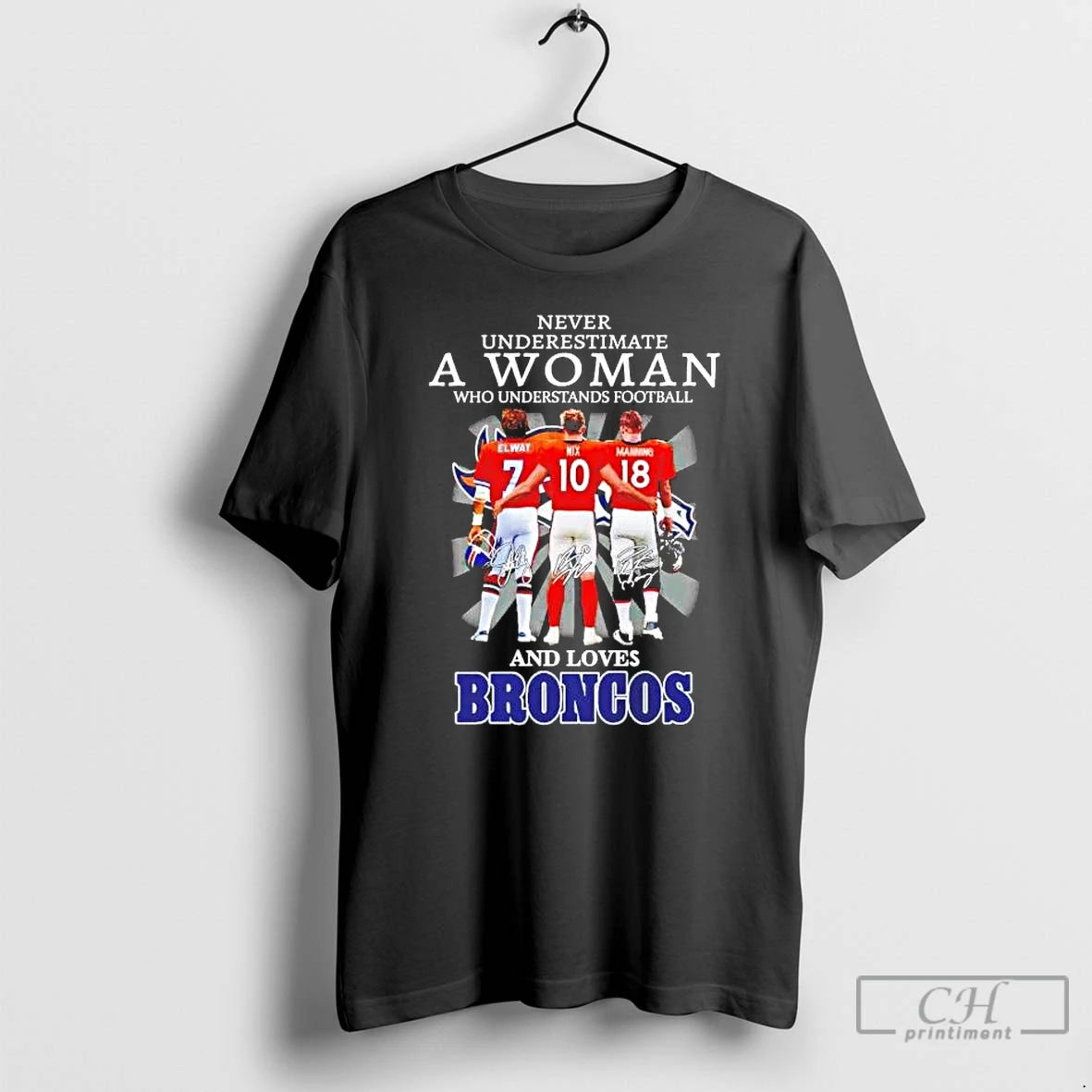 Premium Never Underestimate A Woman Who Understands Football And Loves Broncos Players T Shirts Sweater