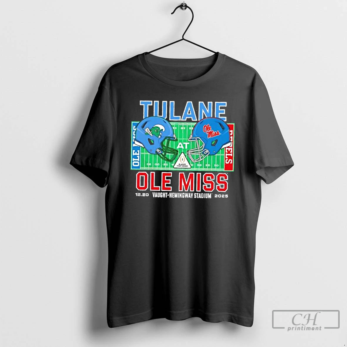 Premium Tulane Vs Ole Miss 2025 College Football Helmets Playoff