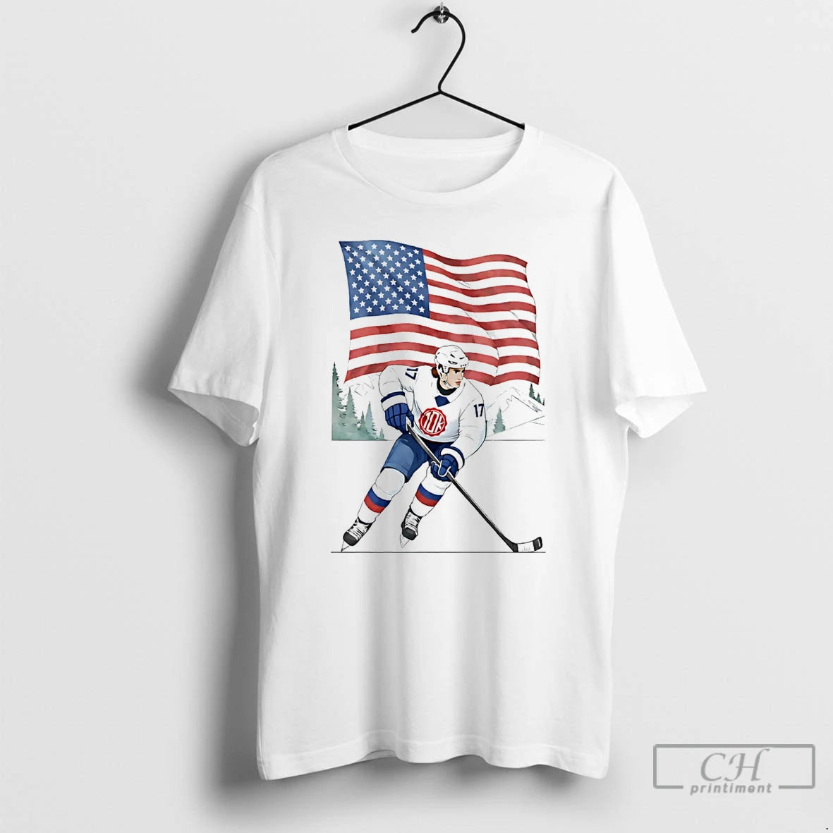 Premium Usa Hockey 10k Olympic Flag