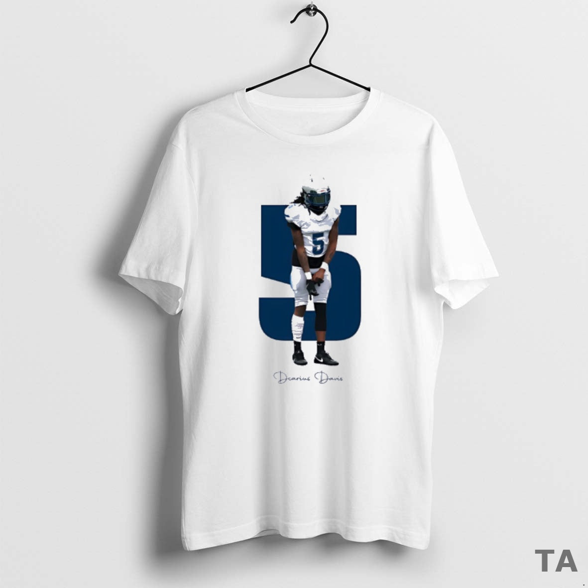 Top Derius Davis 5 Los Angeles Chargers Football Signature T Shirt Sweater