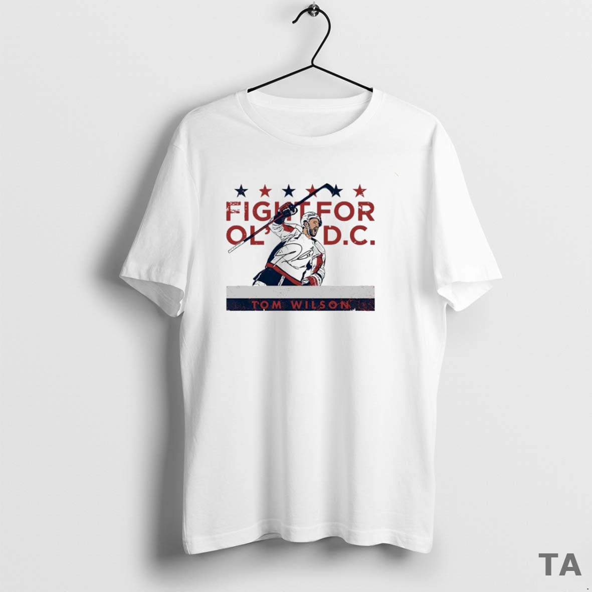 Top Fight For Old Dc Tom Wilson Washington Capitals Hockey Circle T Shirt Sweater