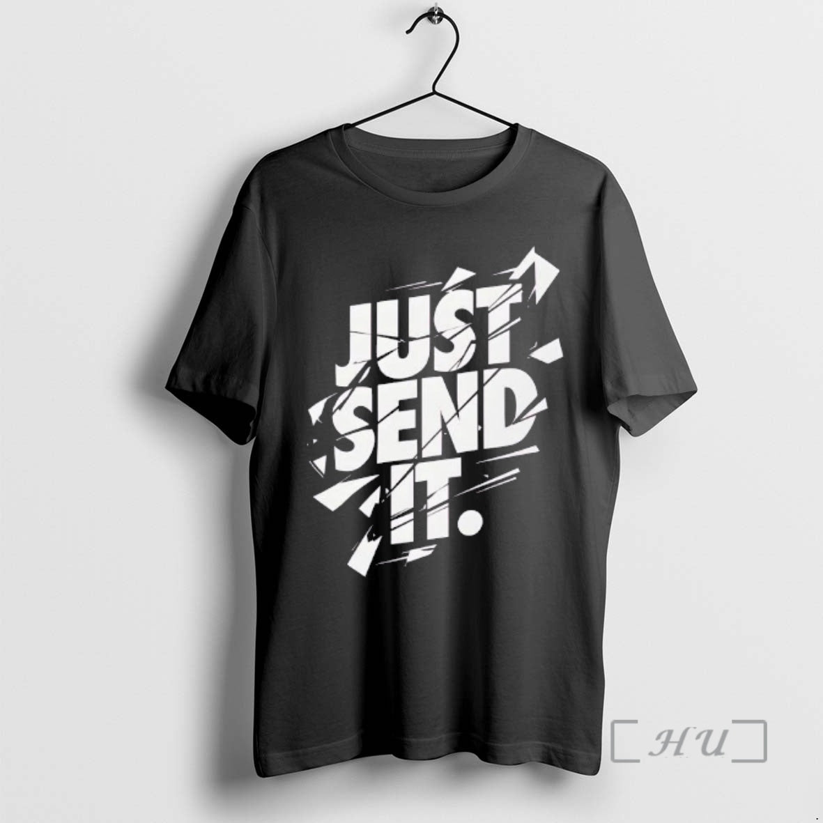 Trending Just Send It Shattered Typography Graphic