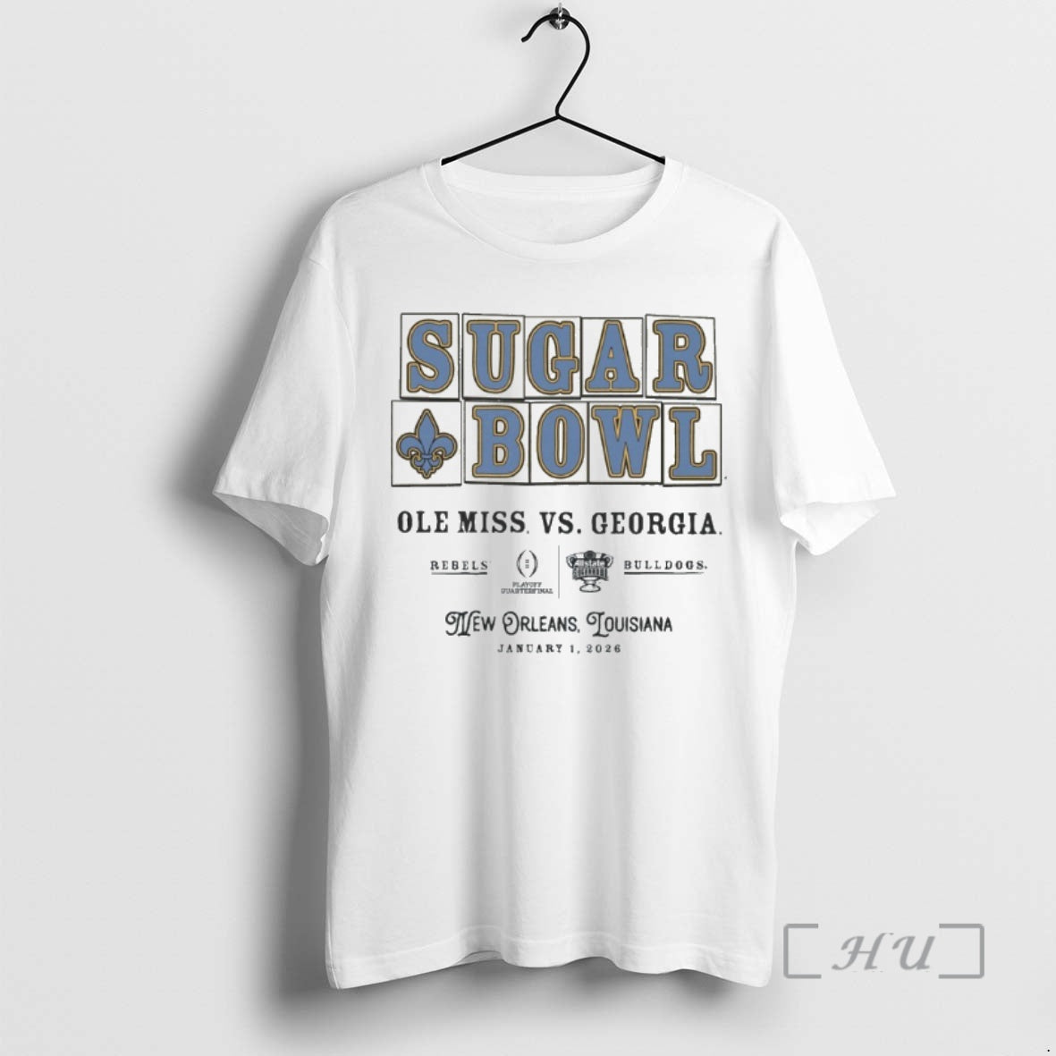 Trending Ole Miss Vs Georgia 2026 Allstate Sugar Bowl Street Tiles Adult Premium T Shirts