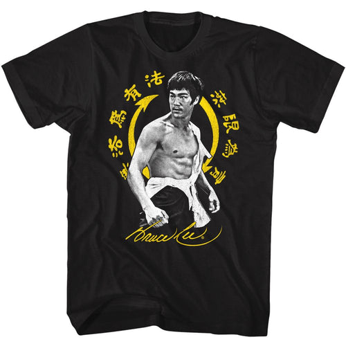 Bruce Lee Bright Symbol Background Short Sleeve Unisex T-shirt, Sweatshirt, Hoodie (1)