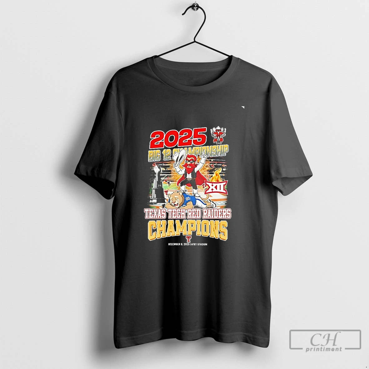 Classic 2025 Big 12 Championship Texas Tech Red Raiders Champions Chriast