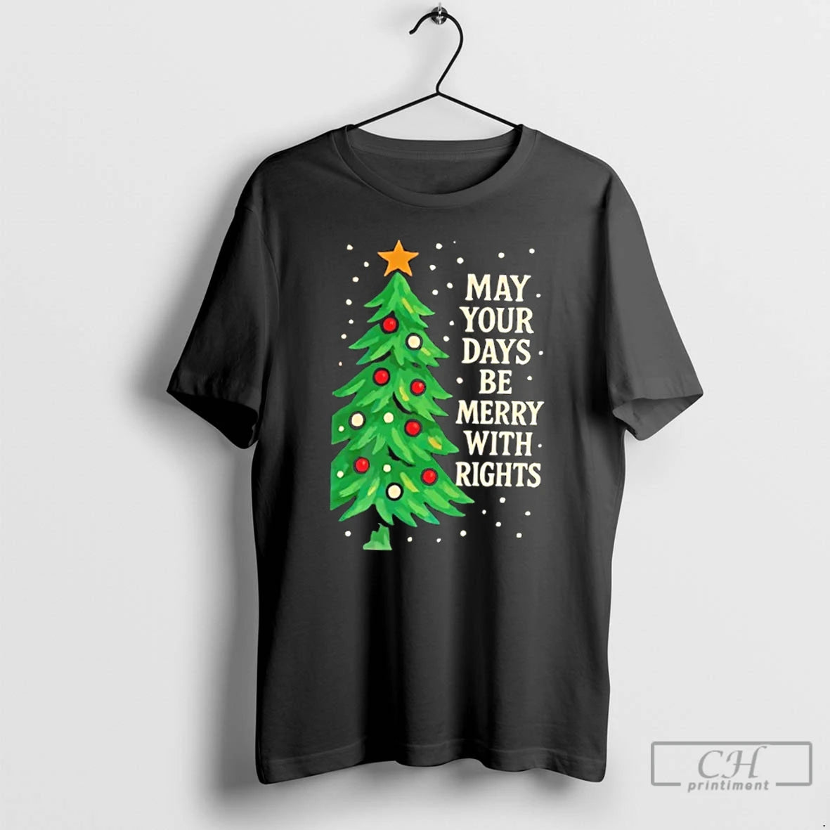 Classic 2025 May Your Days Be Merry With Rights Christmas Tree