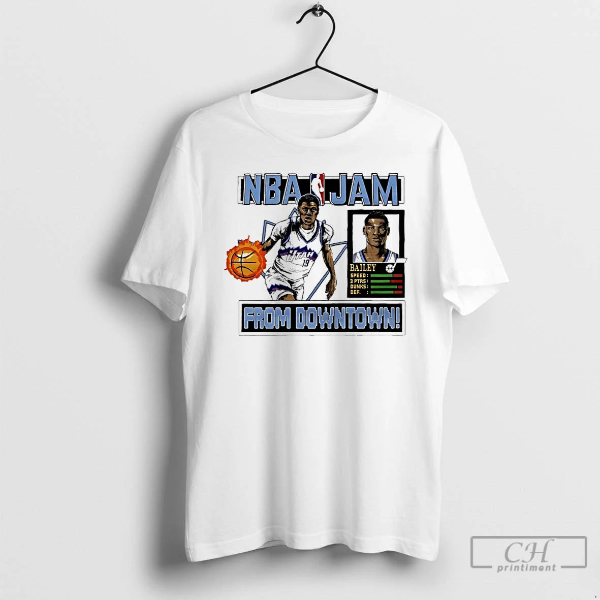 Classic Ace Bailey Utah Jazz Nba Jam From Downtown