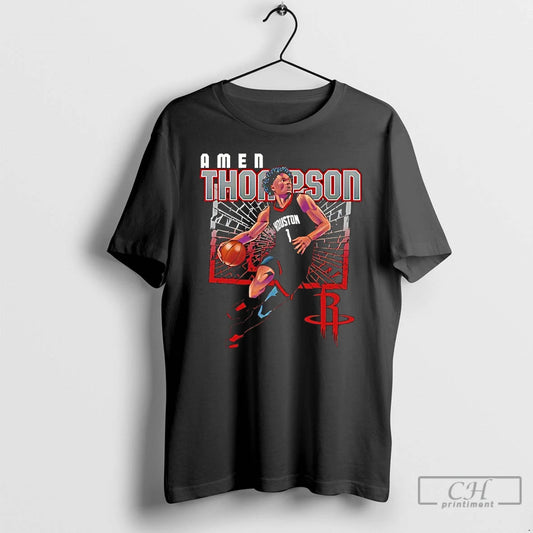Classic Amen Thompson Houston Rockets Basketball Player Shattered