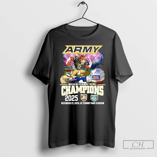 Classic Army Black Knights 2025 Wasabi Fenway Bowl Champions Football Mascot