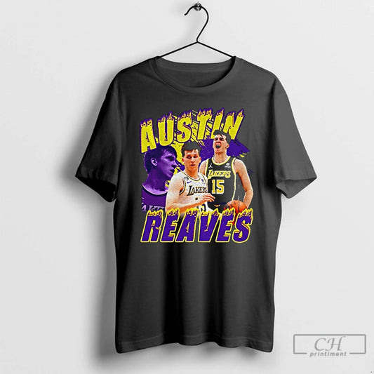 Classic Austin Reaves Los Angeles Lakers Nba 90s Style Graphic 2025
