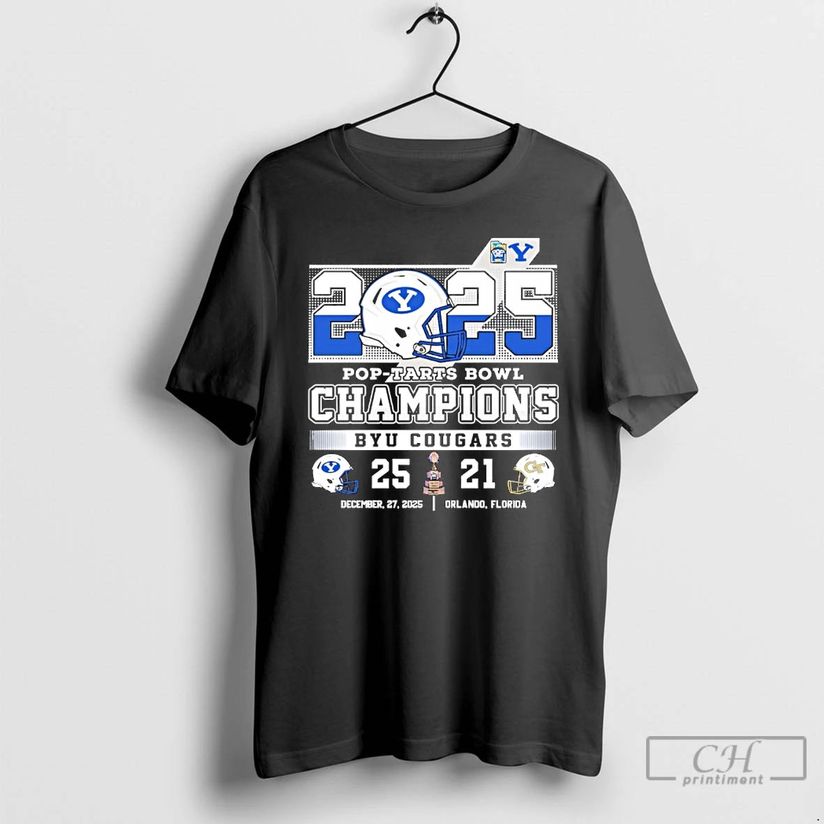 Classic Byu Cougars 2025 Pop Tarts Bowl Champions 25 21