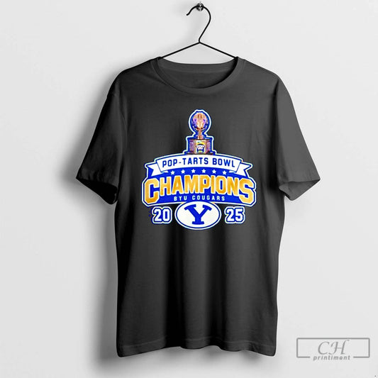 Classic Byu Cougars 2025 Pop Tarts Bowl Champions Logo