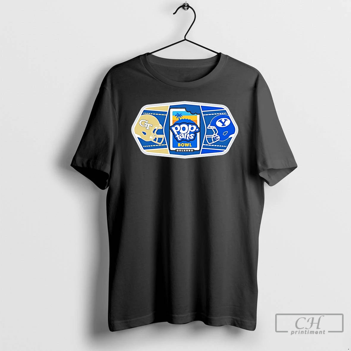 Classic Byu Cougars Vs Georgia Tech Yellow Jackets 2025 Pop Tarts Bowl Helmets T Shirts