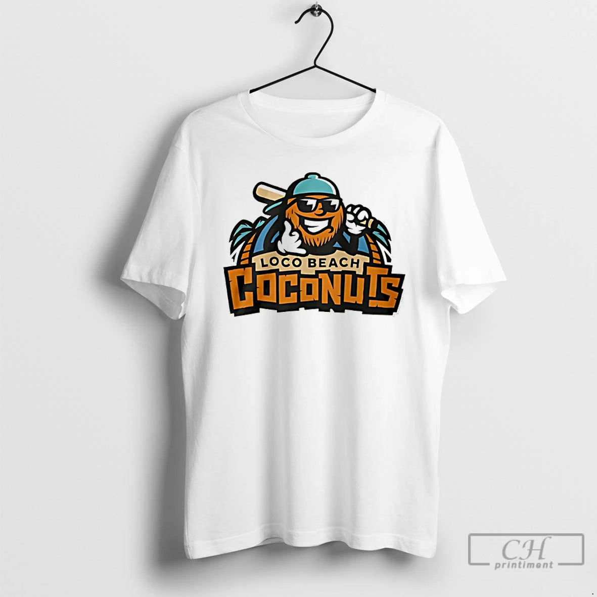 Classic Banana Ball Team Loco Beach Coconuts Logo 2025