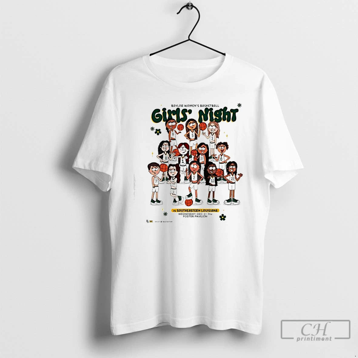 Classic Baylor Womens Basketball Girls Night Vs Southeastern Louisiana Wednesday Dec Foster Pavilion T Shirts