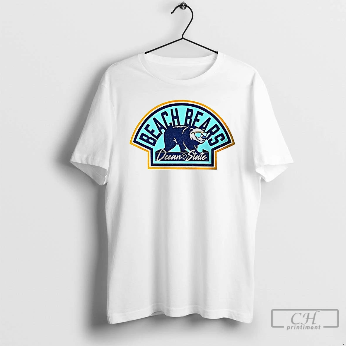 Classic Beach Bears Ocean State Merry Christmas
