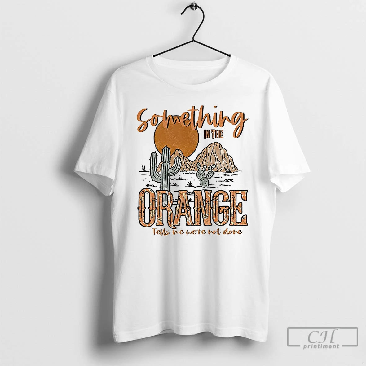 Classic Boho Cow Skull Something In The Orange