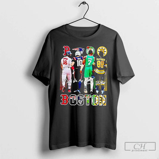 Classic Boston Celtics Brown Bruins Pastrnak Patriots Maye Red Sox Duran 2025 T Shirts Sweater