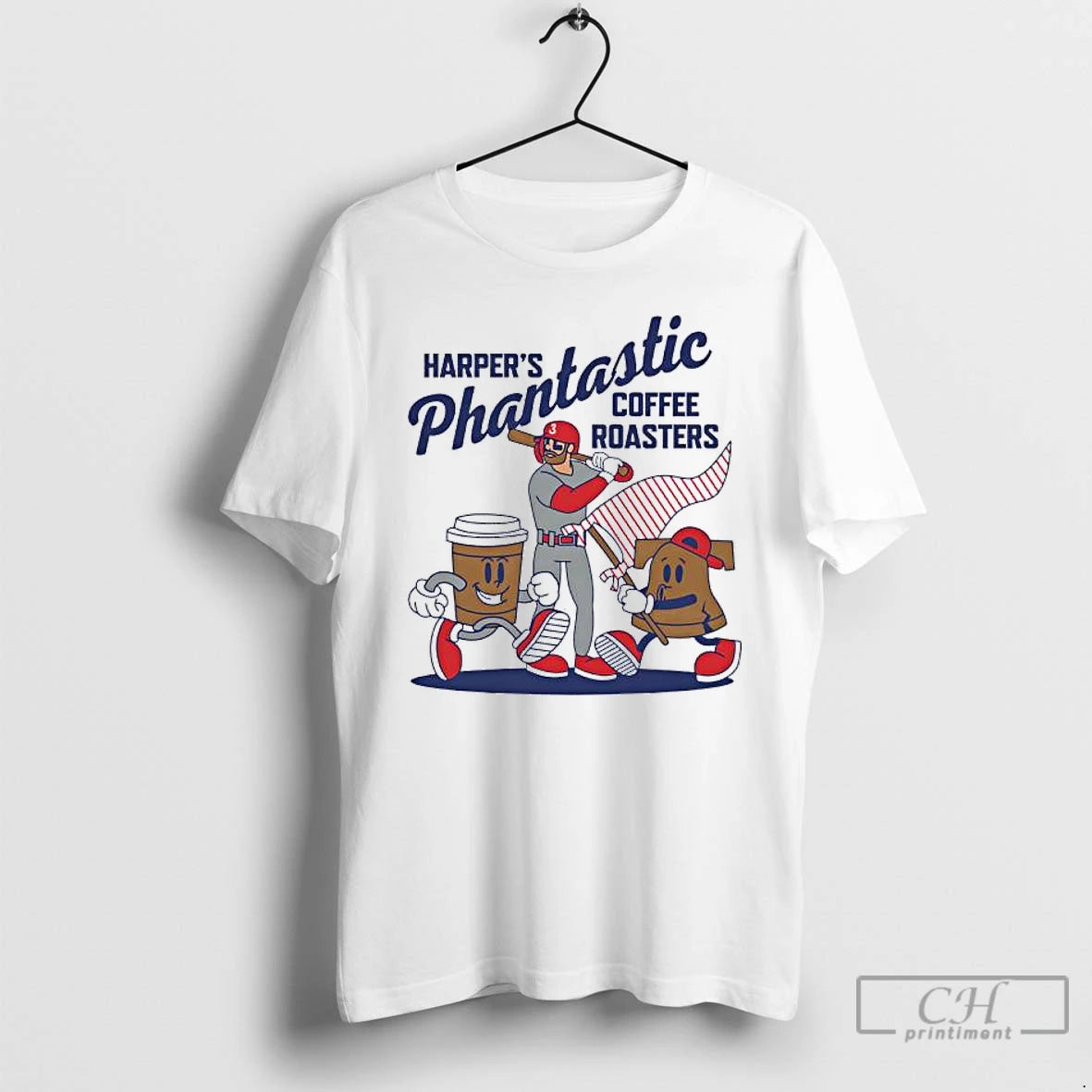 Classic Bryce Harper Philadelphia Phillies Baseball Phantastic Coffee Roasters Cartoon