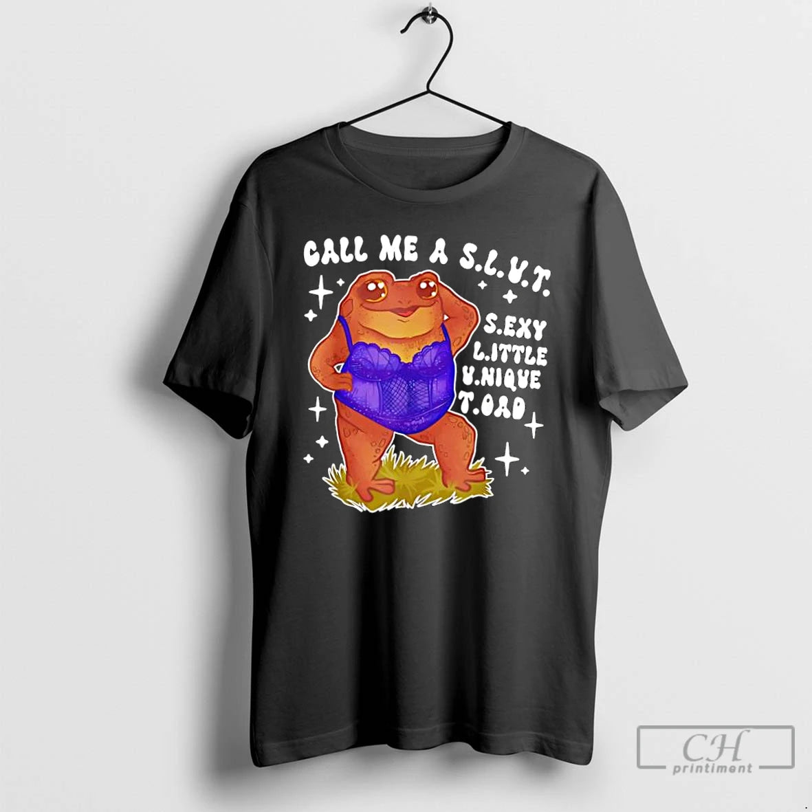 Classic Call Me A S L U T Sexy Little Unique Toad Frog T Shirts
