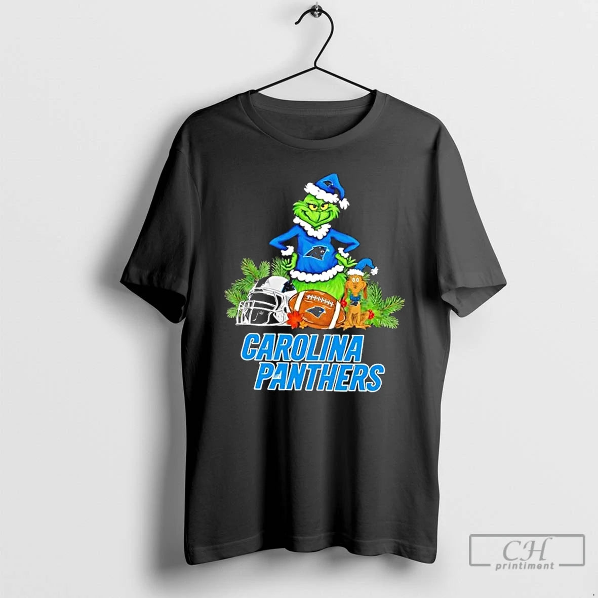 Classic Carolina Panthers Football X Grinch And Max Dog Merry Christmas