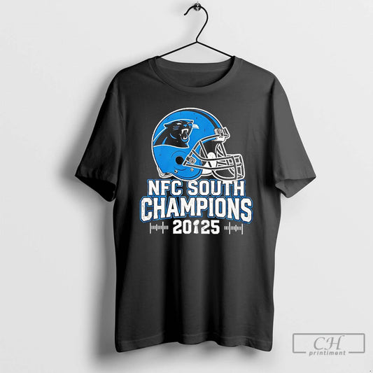 Classic Carolina Panthers Nfc South 2025 Champions Helmet