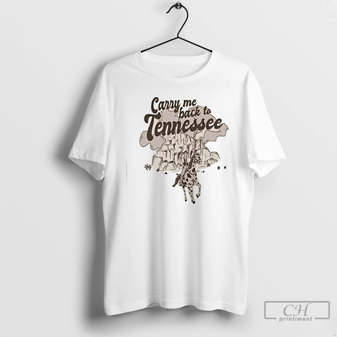 Classic Carry Me Back To Tennessee Person Horse Graphic