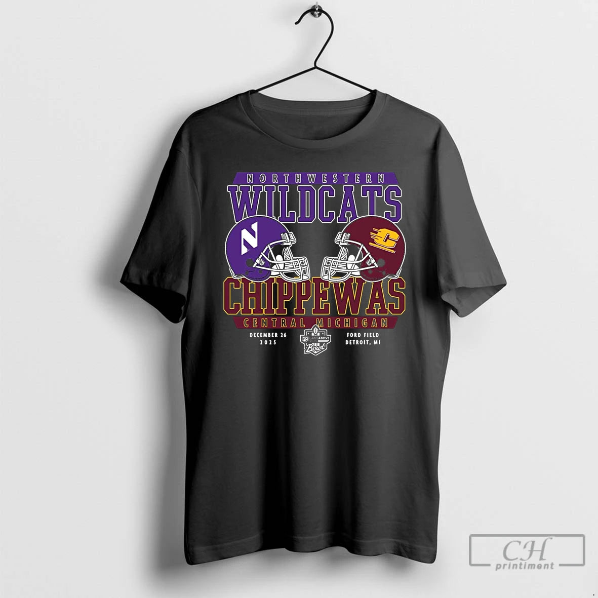 Classic Central Michigan Chippewas Vs Northwestern Wildcats 2025 Gameabove Sports Bowl Head To Head