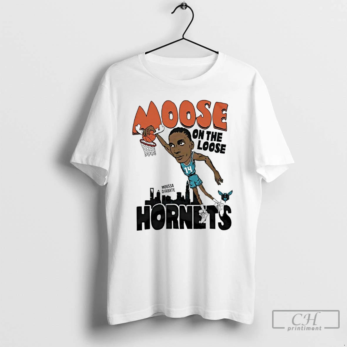 Classic Charlotte Hornets Moussa Diabate Moose On The Loose