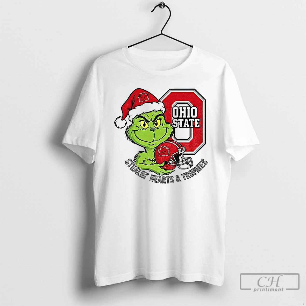Classic Christmas Grinch Inspired Ohio State Stealin Hearts Trophies