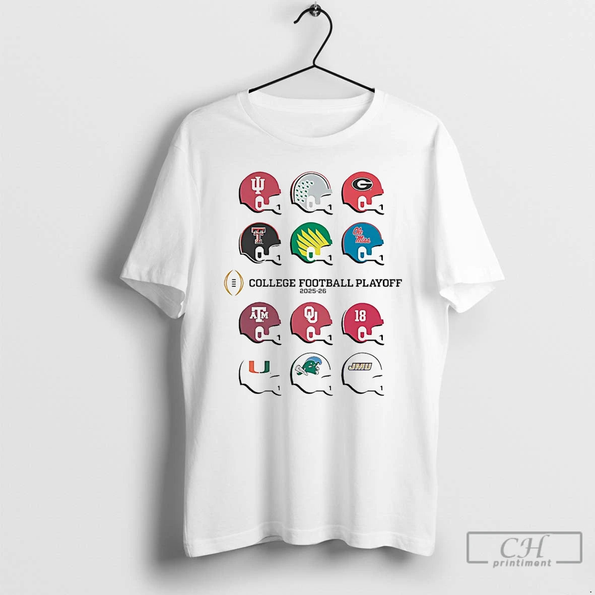 Classic College Football Playoff 2025 Team Helmets